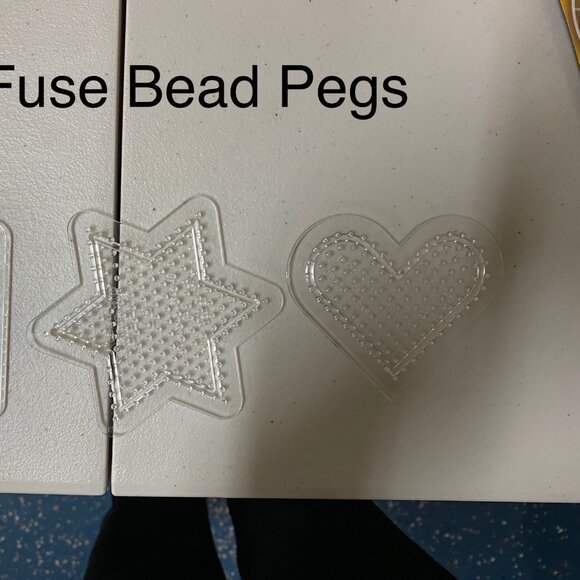 Beads Fuse Pegboards Kit Set Pearler Crafts Kids Melting Melty & Geometric Board - Picture 6 of 6